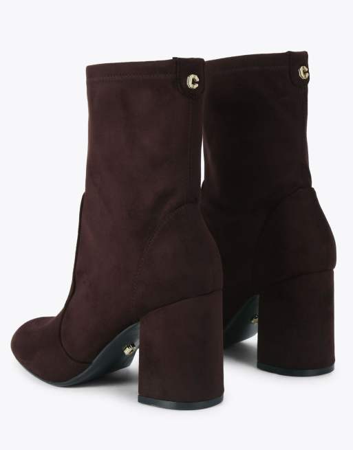 Carvela Vito low ankle boots in dark brown, 3 of 4