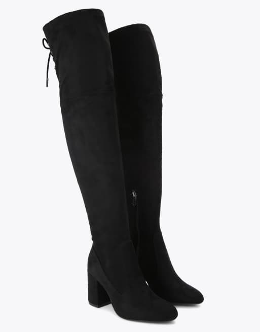 Carvela Vito otk knee boots in black, 2 of 4