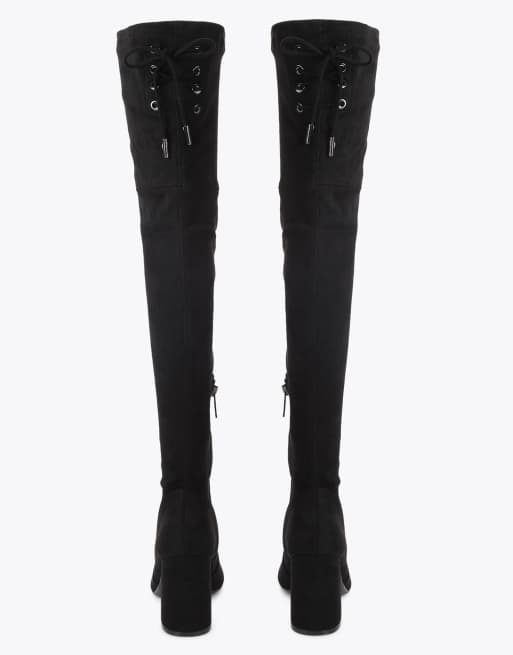 Carvela Vito otk knee boots in black, 3 of 4