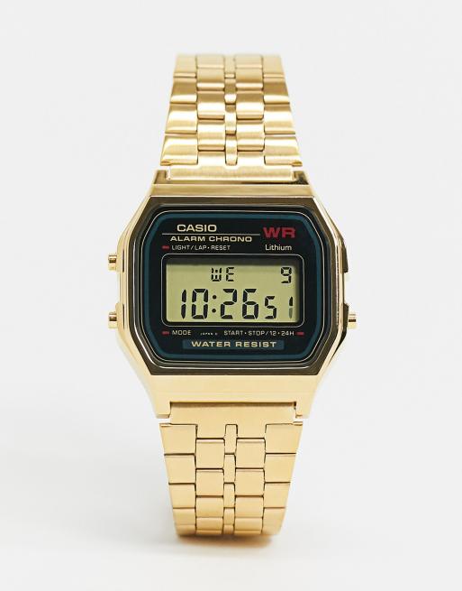 Casio digital deals watch gold