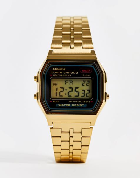Casio A159WGEA-1EF gold digital watch - view 1