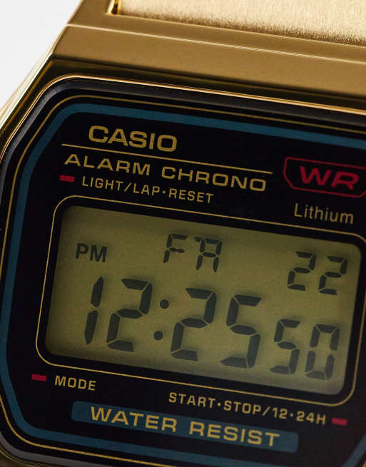 Casio A159WGEA-1EF gold digital watch, 3 of 4