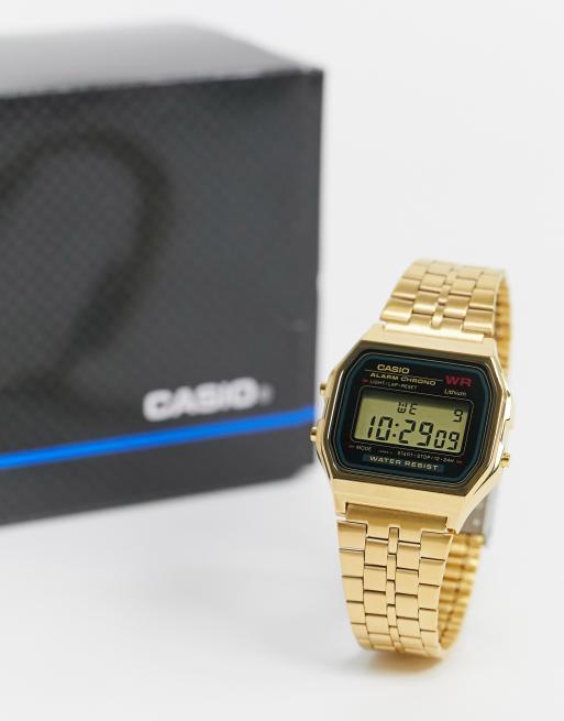 Casio - A159WGEA-1EF - Orologio digitale con bracciale dorato, 3 di 4