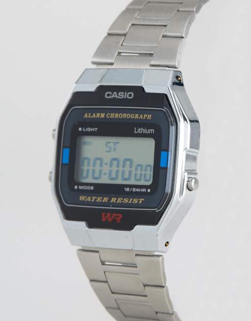 Casio – A163WA-1QES – Silverfärgad digital armbandsklocka, 3 av 3