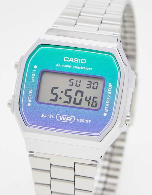 Casio A168 vaporwave theme splash resistant watch Exclusive at ASOS