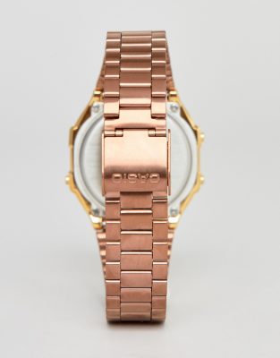 casio rose gold digital watch