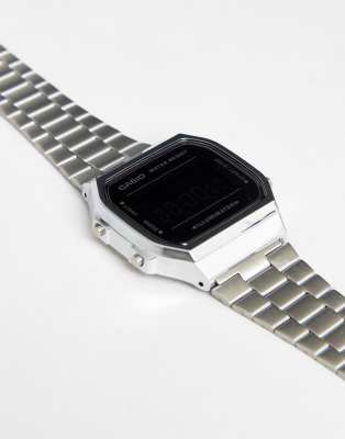 casio silver bracelet watch