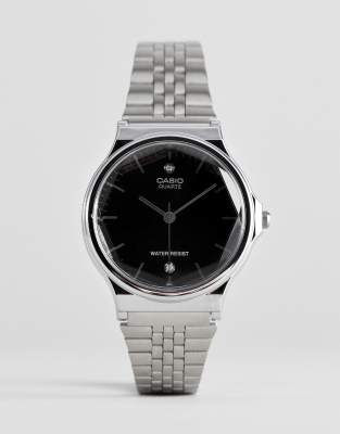 casio analogue silver watch