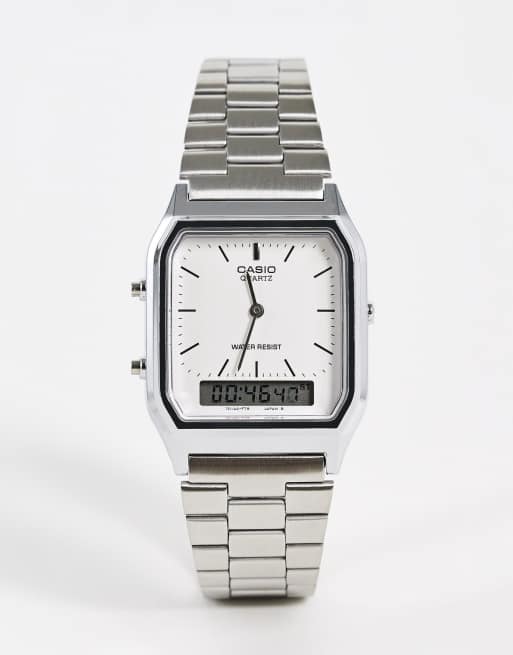 Casio aq hotsell 230 silver