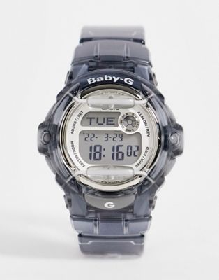 Casio Baby-G womens silicone watch in transparent grey - ASOS Price Checker
