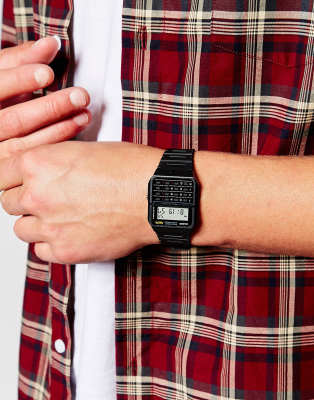 Casio – CA-53W-1ER – Armbanduhr mit Taschenrechner | ASOS