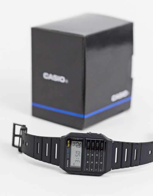 Casio Ca 53w 1er Calculator Watch In Black Asos