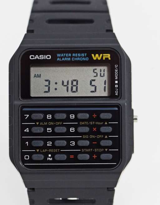 Casio Ca 53w 1er Montre Calculatrice Noir Asos