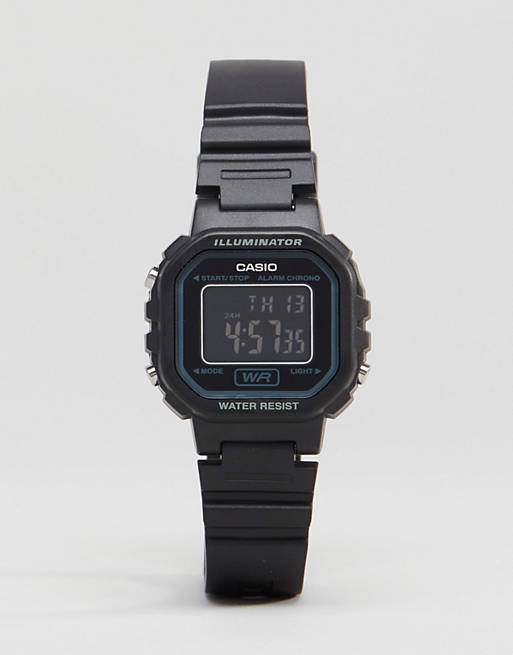 Casio Digital Watch In Black LA20WH 1B | ASOS
