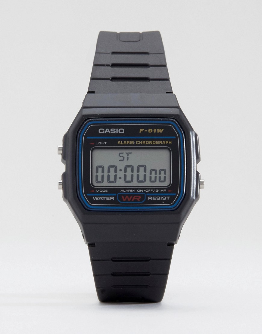 Casio - F-91W-1XY - Klassiek digitaal horloge-Zwart