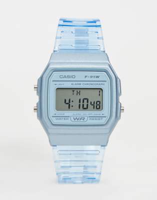 Casio F-91WS-2EF unisex digital watch in blue