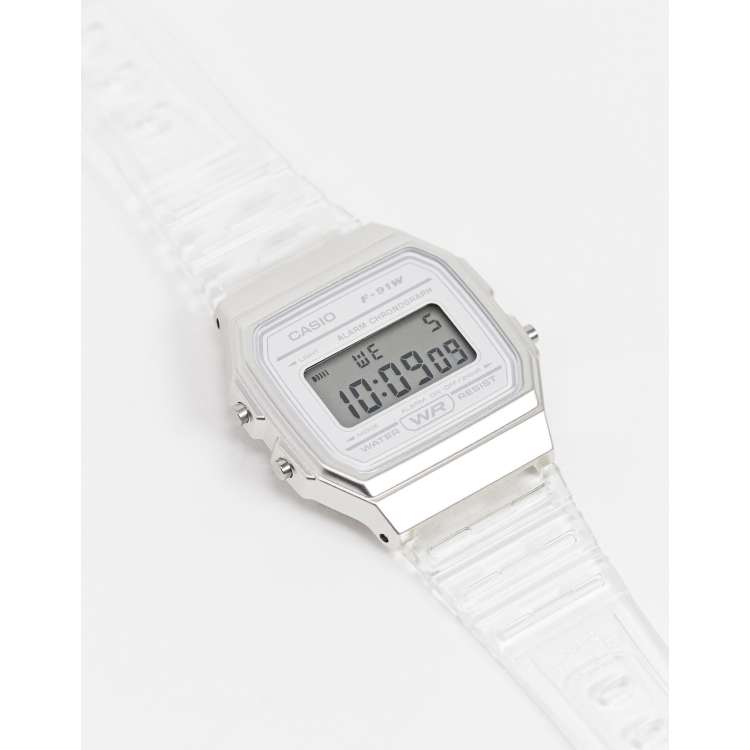 casio white watch