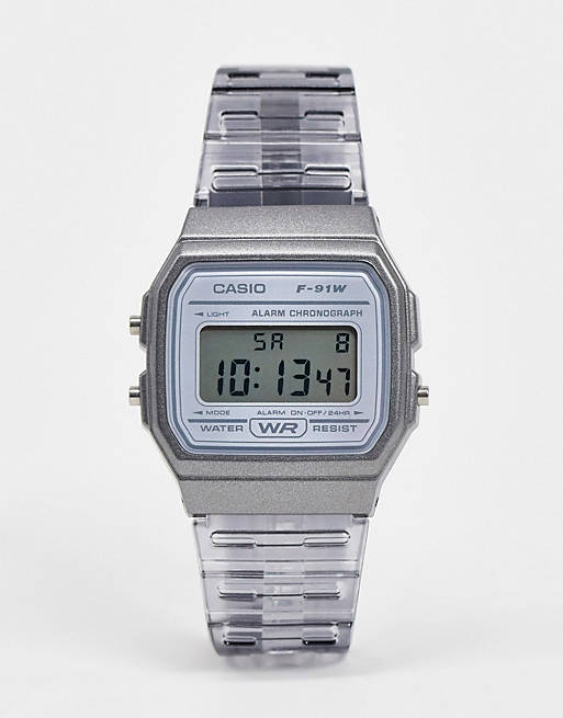 Casio F-91WS-8EF digital watch in grey