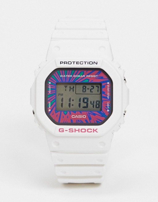 Casio G-shock DW-5600DN-7 digital watch in white