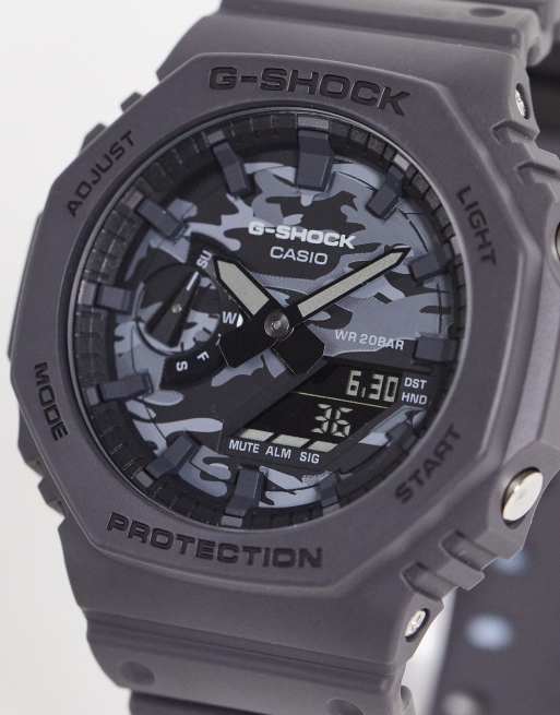 ASOS in Casio silicone with G-Shock | watch mens dial gray camo