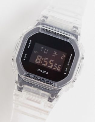 Femme Casio - G-Shock - Montre digitale unisexe - Transparent DW-5600SKE-7ER