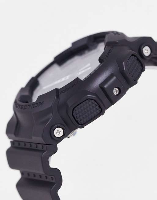 Casio G Shock silicone watch in black ASOS