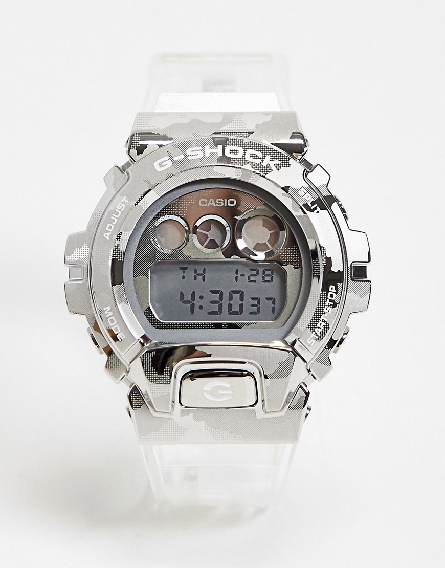 Casio - G Shock - Unisex model digitaal horloge in transparant GMD-6900SCM-1ER-Doorzichtig