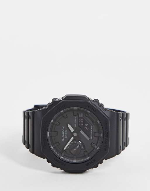 Casio G Shock unisex silicone watch in black GA-2100