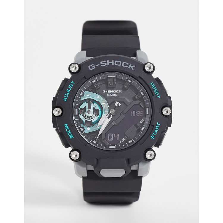 Casio G Shock unisex silicone watch in black GA-2200M-1AER