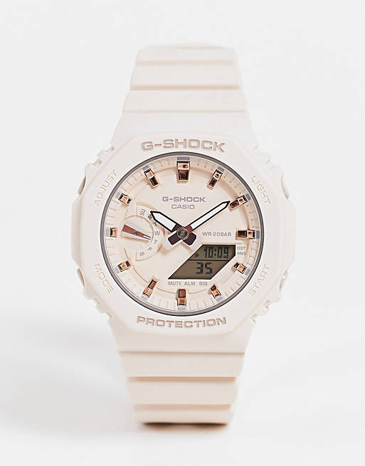 Casio G-Shock unisex silicone watch in pink GMA-S2101