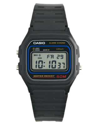 Casio - Horloge met zwarte kunststof band W-59-1VQES | ASOS