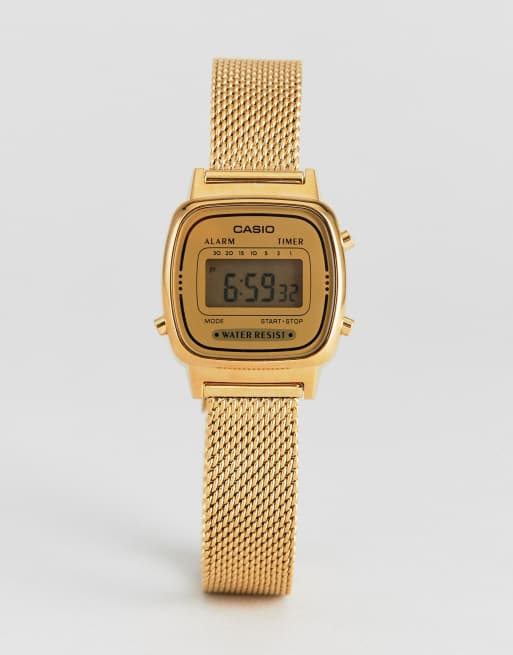 Casio digitaal horloge online goud