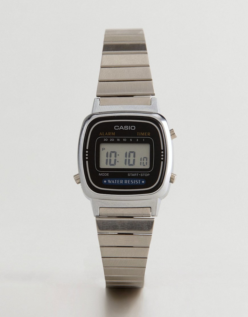 Casio LA670WEA-1EF - Digitaal armbandhorloge in zilver