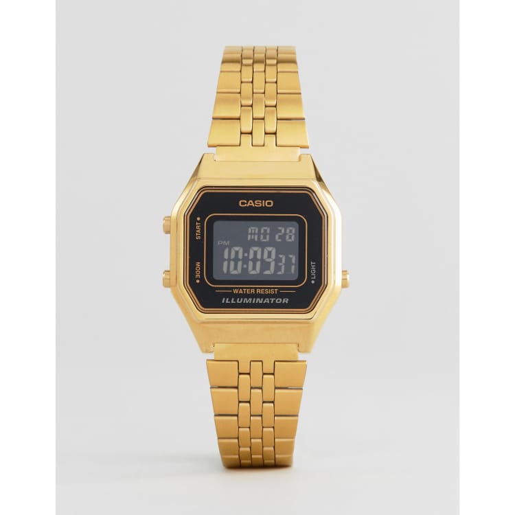 Casio LA680WEGA-1BER Petite montre numérique avec cadran noir