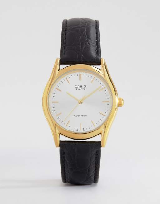 casio gold face mini watch