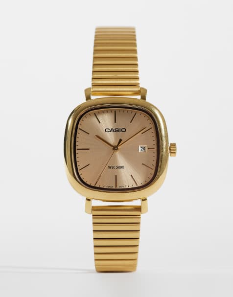 Casio LTP-B166G-9AVEF stainless steel analogue watch in gold - view 1