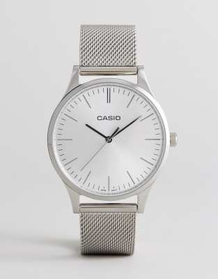 casio mesh watch