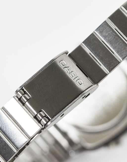 Casio mini digital watch in silver tone | ASOS