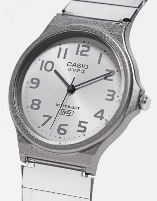 Casio – MQ24S – Skeleton Series – Svart klocka i silikon