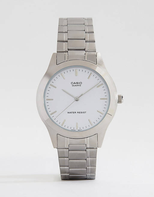 Casio Silver Stainless Steel Strap Watch MTP1128A-7A