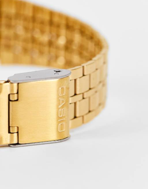 Casio Vintage Runde goldfarbene unisex Armbanduhr A171WEG 9AEF