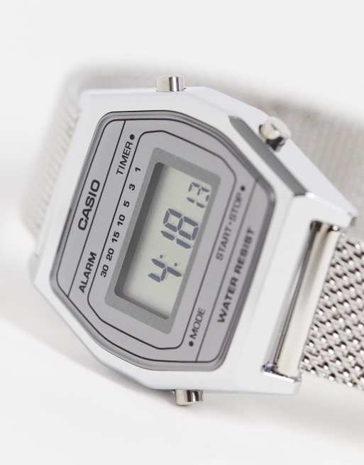 Casio horloge zilver best sale