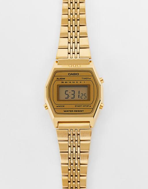 Casio Vintage unisex digital bracelet watch in gold LA690WEGA-9EF