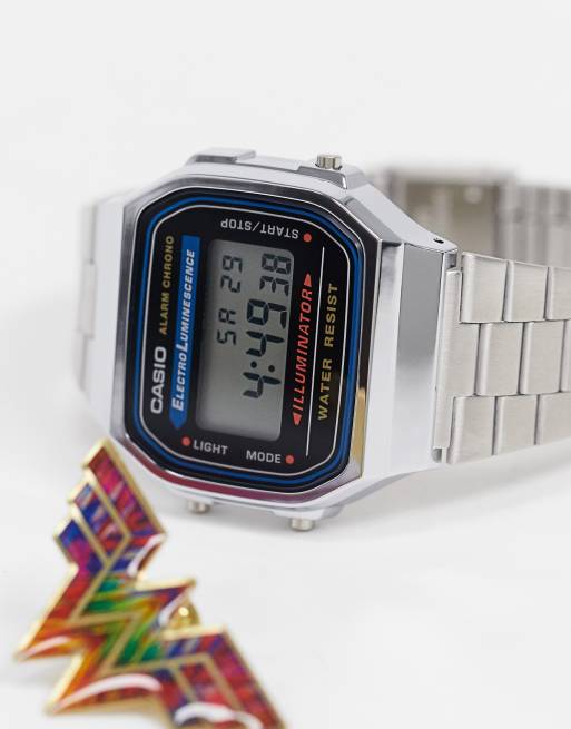 Casio wonderwoman collab digital watch in silver