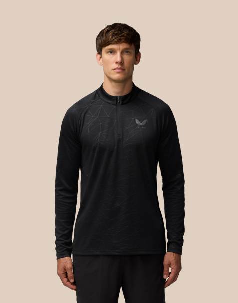 Castore Adapt training 1/4 zip top in black