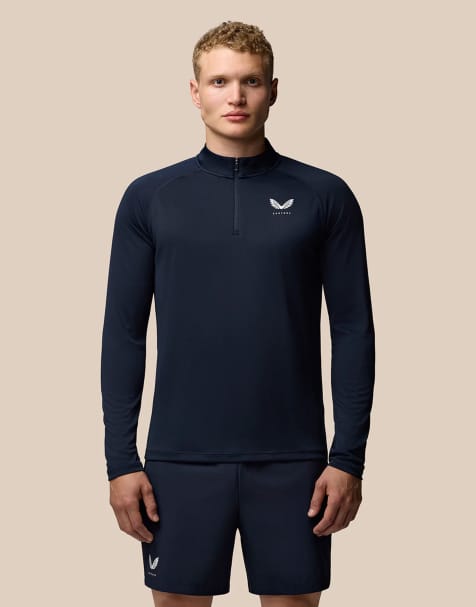 Castore Adapt training 1/4 zip top in navy