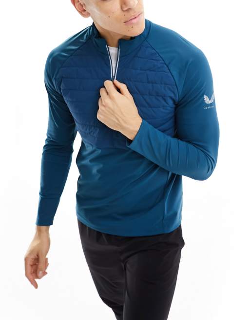 Castore Hybrid quarter zip in navy