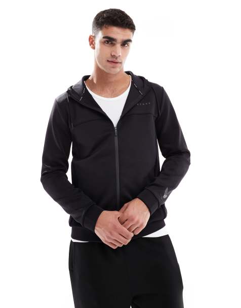 Castore scuba full zip through hoody in black - view 1