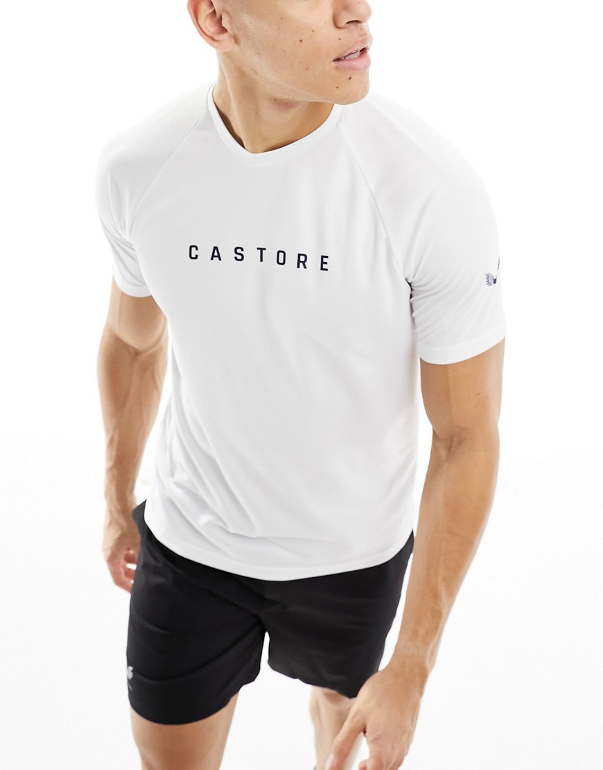 Castore Short sleeve raglan t-shirt in white