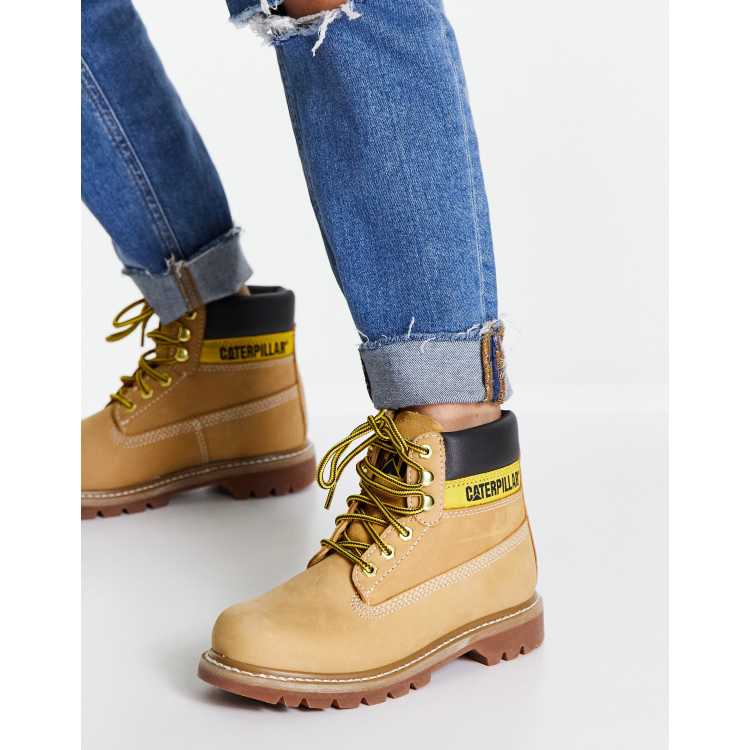 Footwear leather colorado boots in honey | ASOS